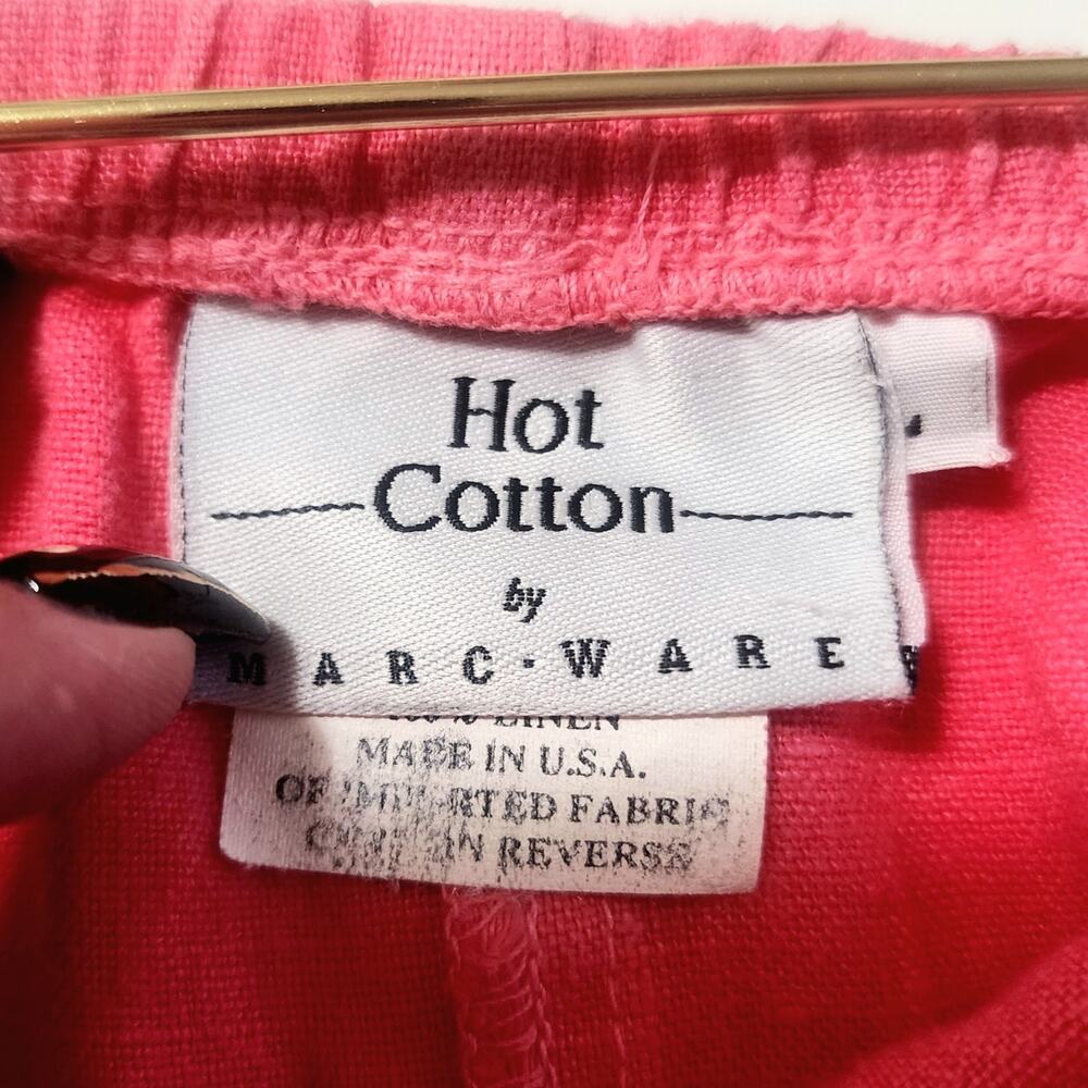Hot Cotton by Marc Ware Skirt 100% Linen Womens LG comfy vacation office coastal - Picture 3 of 6